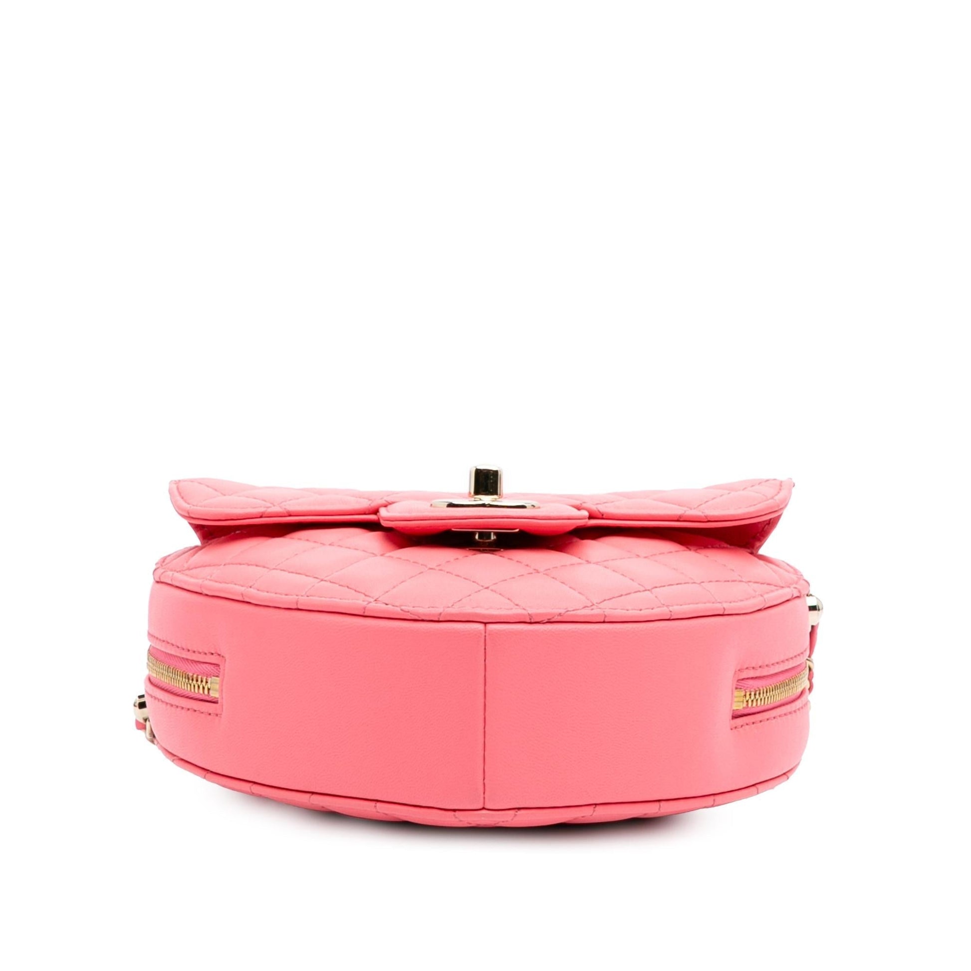 Chanel Lambskin CC Love Heart Crossbody Bag 7