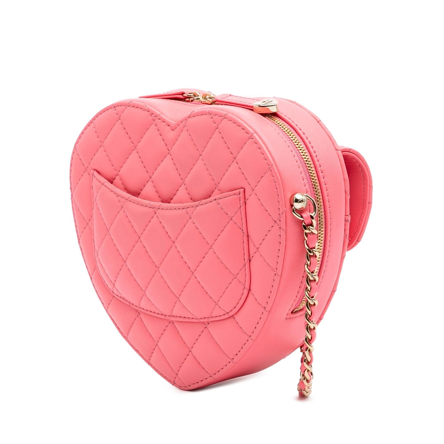 Chanel Lambskin CC Love Heart Crossbody Bag 10