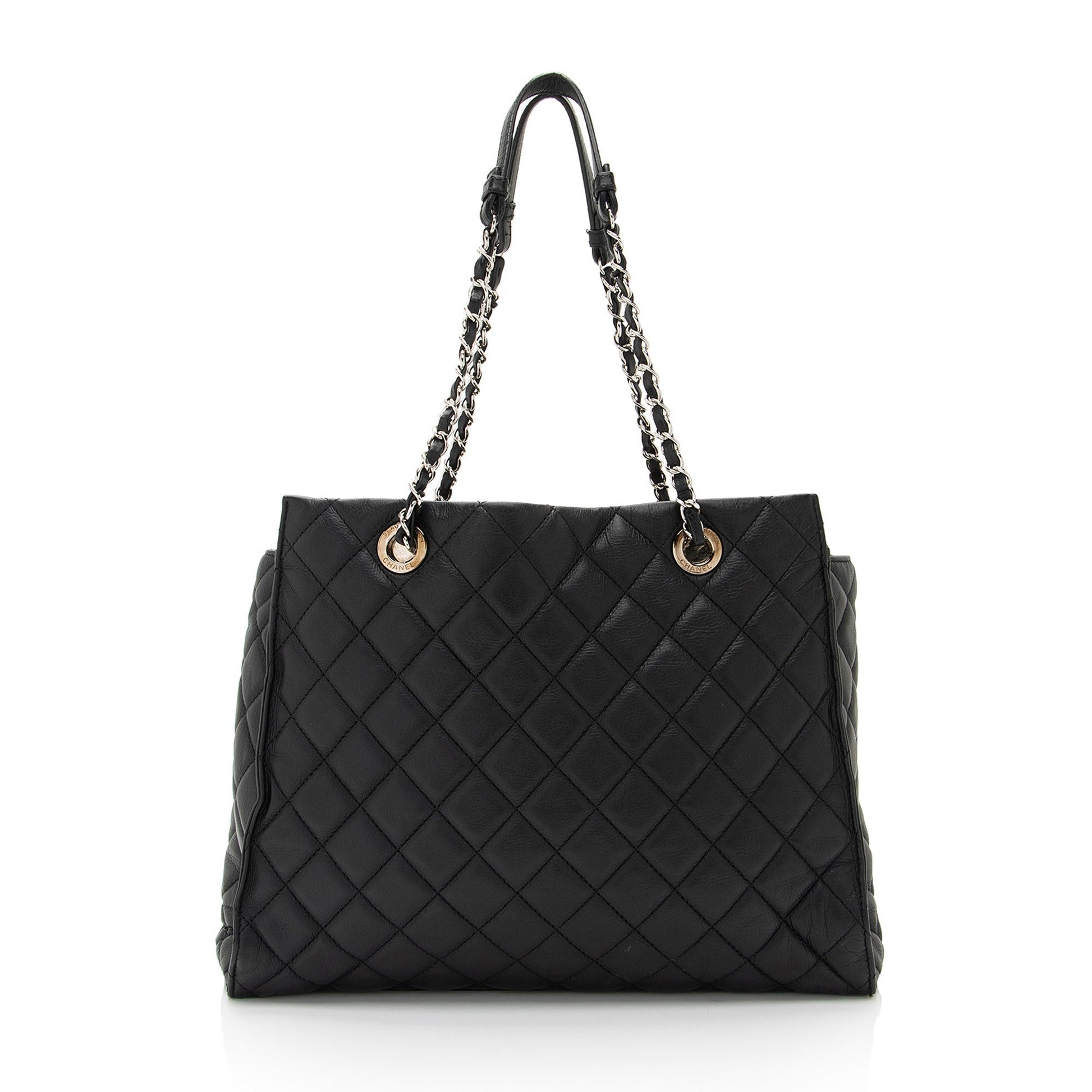 Chanel Lambskin Chic & Soft CC Shopping Tote Bag
