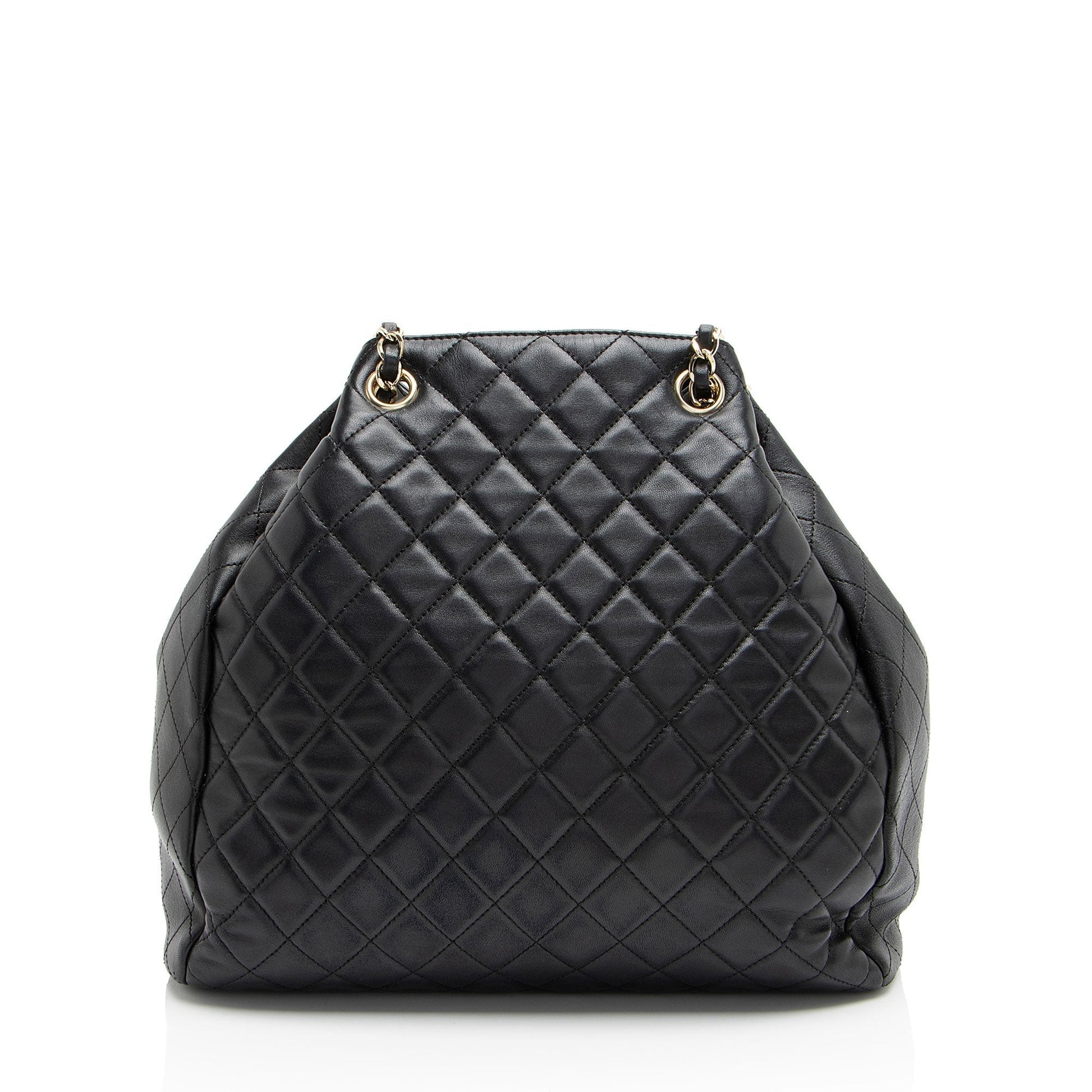 Chanel Lambskin Drawstring Bucket Jewelry