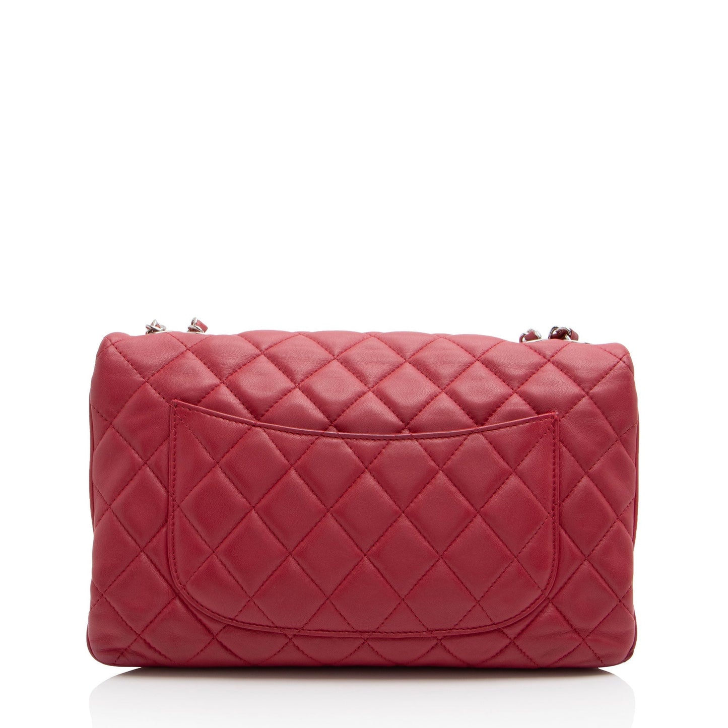 Chanel Lambskin Jumbo 3 Accordion Flap Shoulder Bag