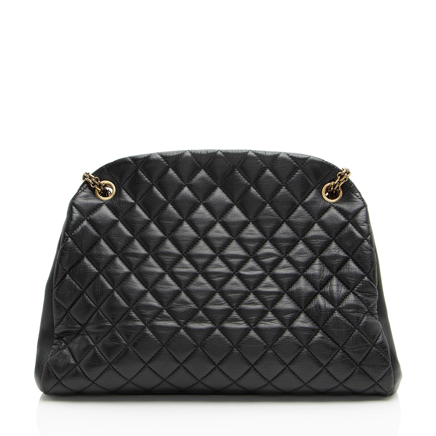 Chanel Lambskin Just Mademoiselle Bowler SHF-xiVMoz Handbag