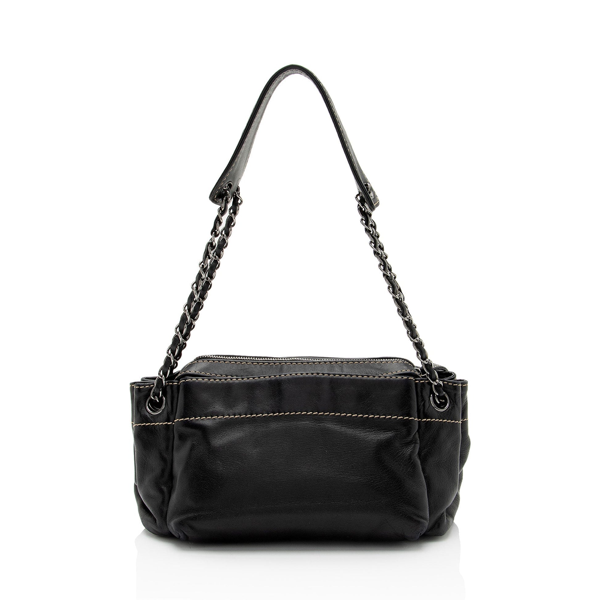 Chanel Lambskin LAX Accordion SHF-8qR2yb Shoulder Bag