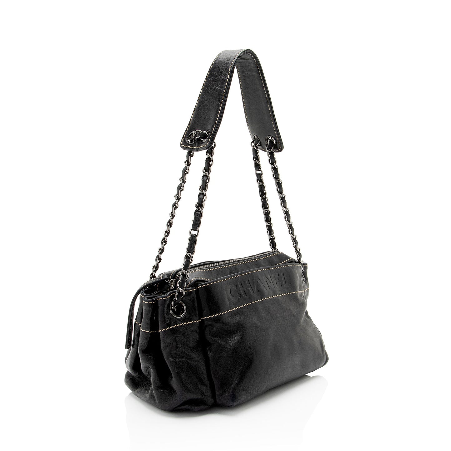 Chanel Lambskin LAX Accordion SHF-8qR2yb Shoulder Bag