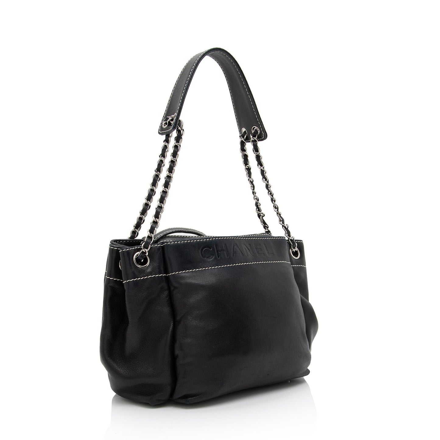 Chanel Lambskin LAX Accordion SHF-WhynN4 Shoulder Bag