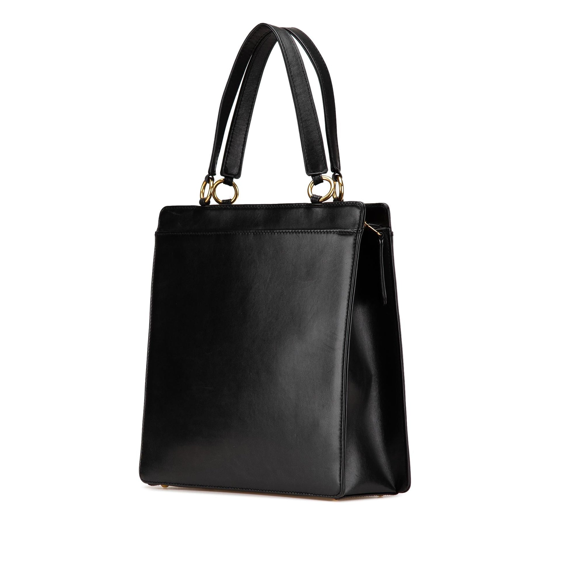 Chanel Lambskin Logo Tote Bag