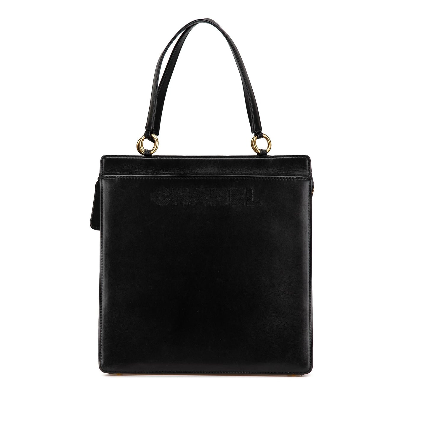 Chanel Lambskin Logo Tote Bag Tote 1