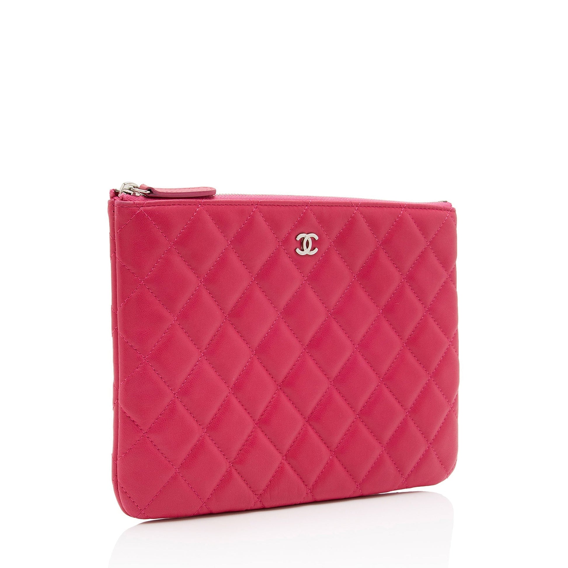 Chanel Lambskin O-Case (SHF- W4ma) Handbag Denim Mini Jewelry