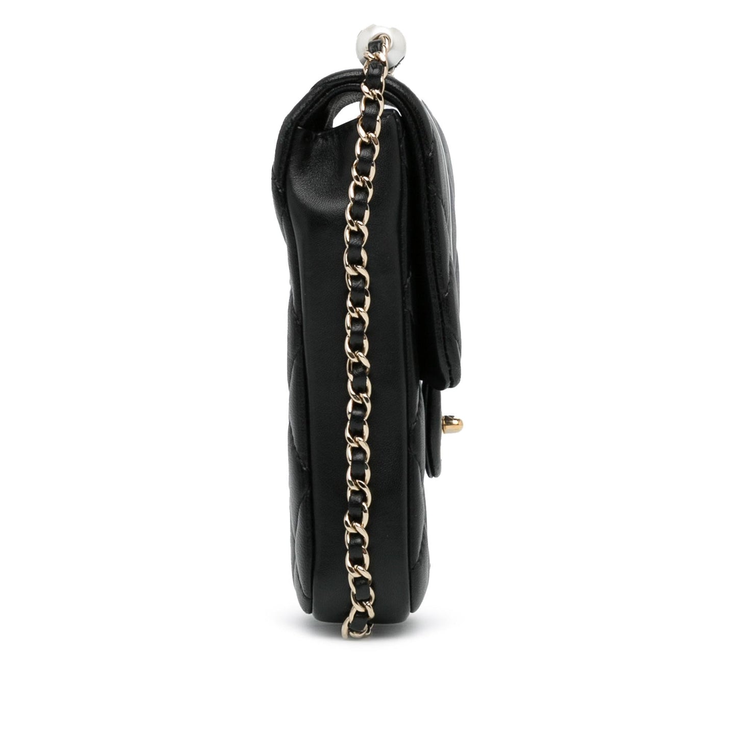 Chanel Lambskin My Precious Phone Flap SHG-lI6AjS Handbag
