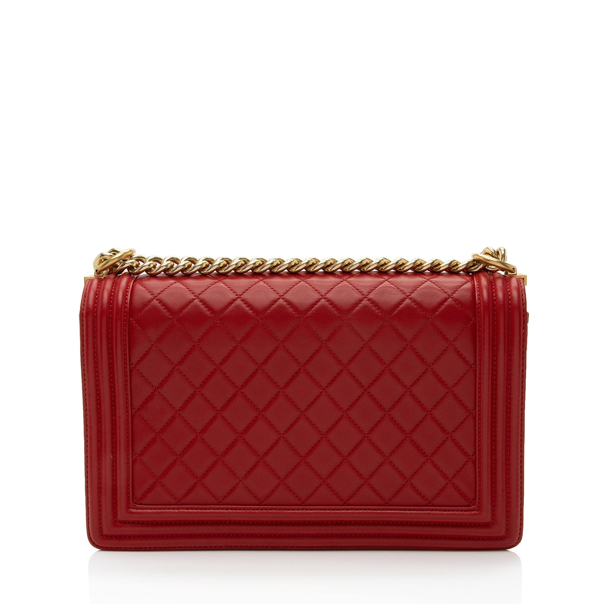 Chanel Lambskin New Boy Handbag Boy Bag