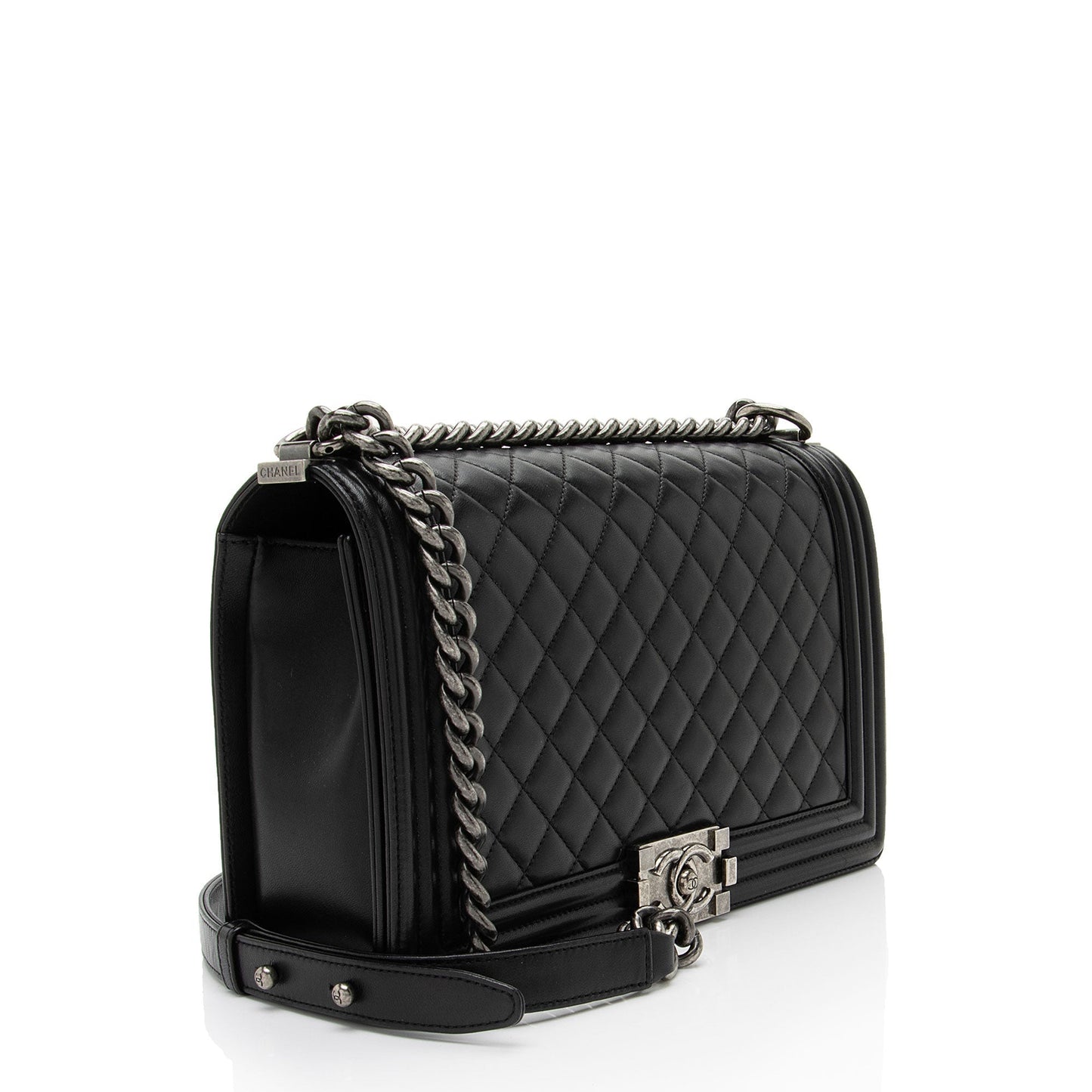 Chanel Lambskin New Boy Handbag Bag 1