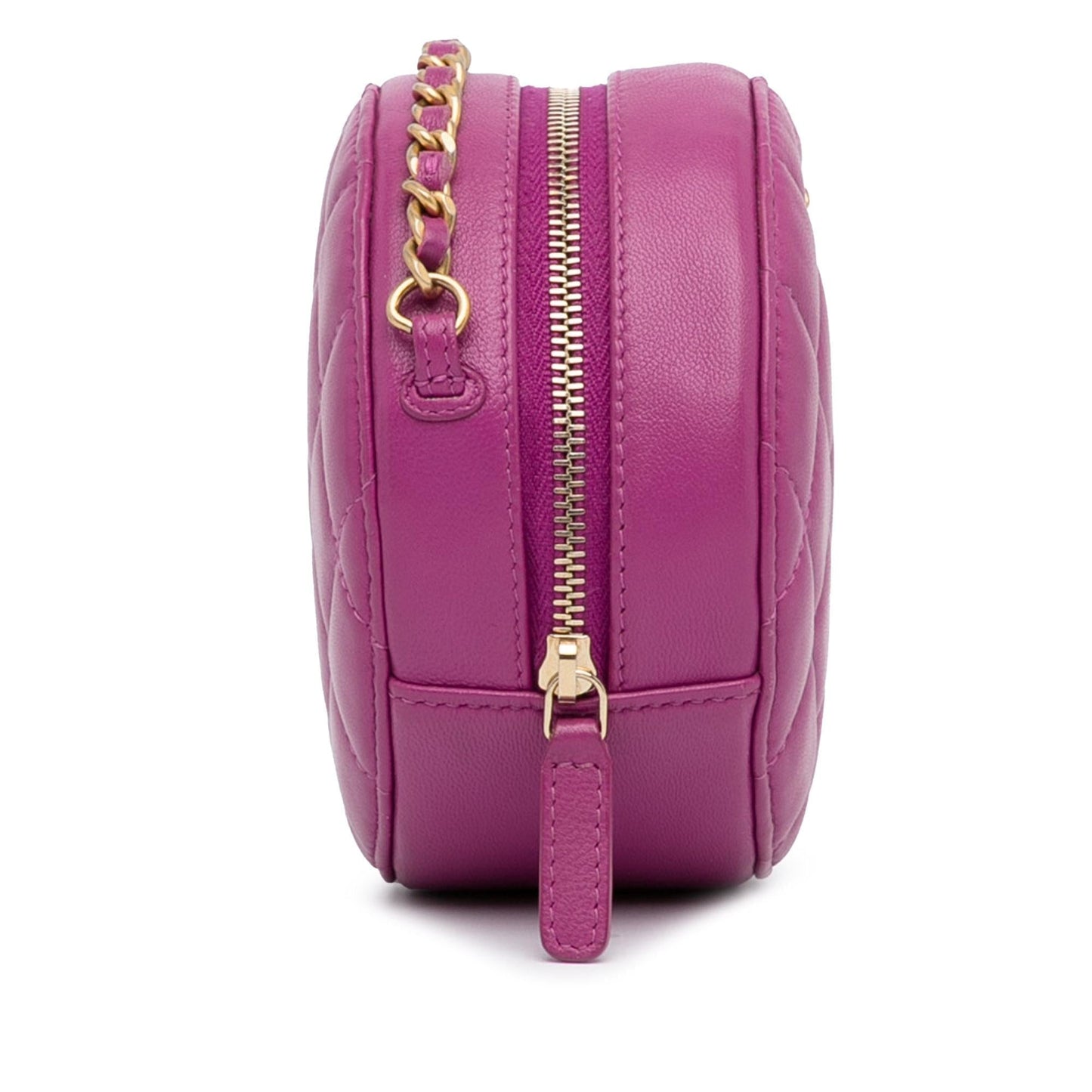 Chanel Lambskin Pearl Crush Round SHG-T1Ji2T Clutch Bag