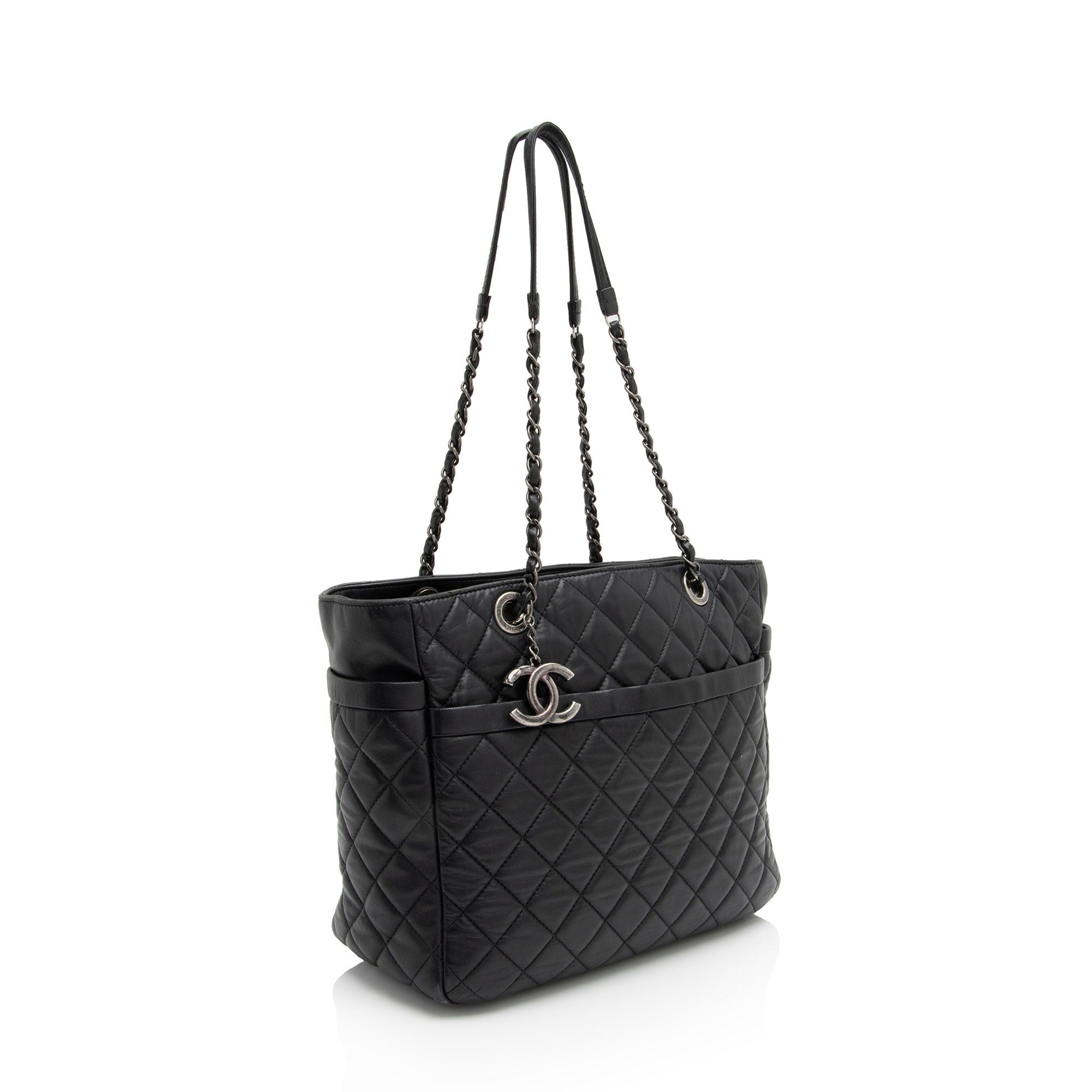 Chanel Lambskin Pocket Shopper SHF-S3BN0B Tote Bag