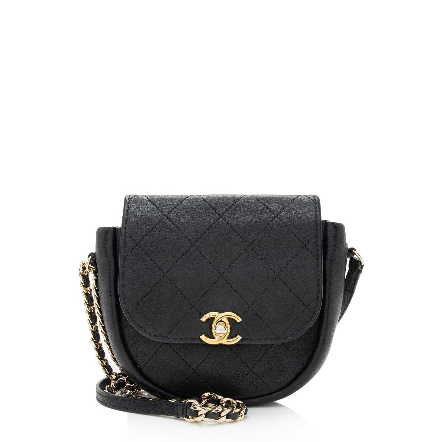Chanel Lambskin Flap Messenger SHF-YRxjuM Small Messenger Bag