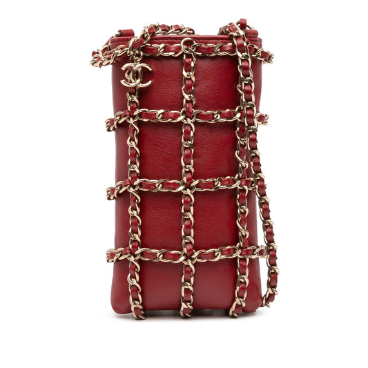 Chanel Lambskin Tech Me Out Clutch Bag Chain 2