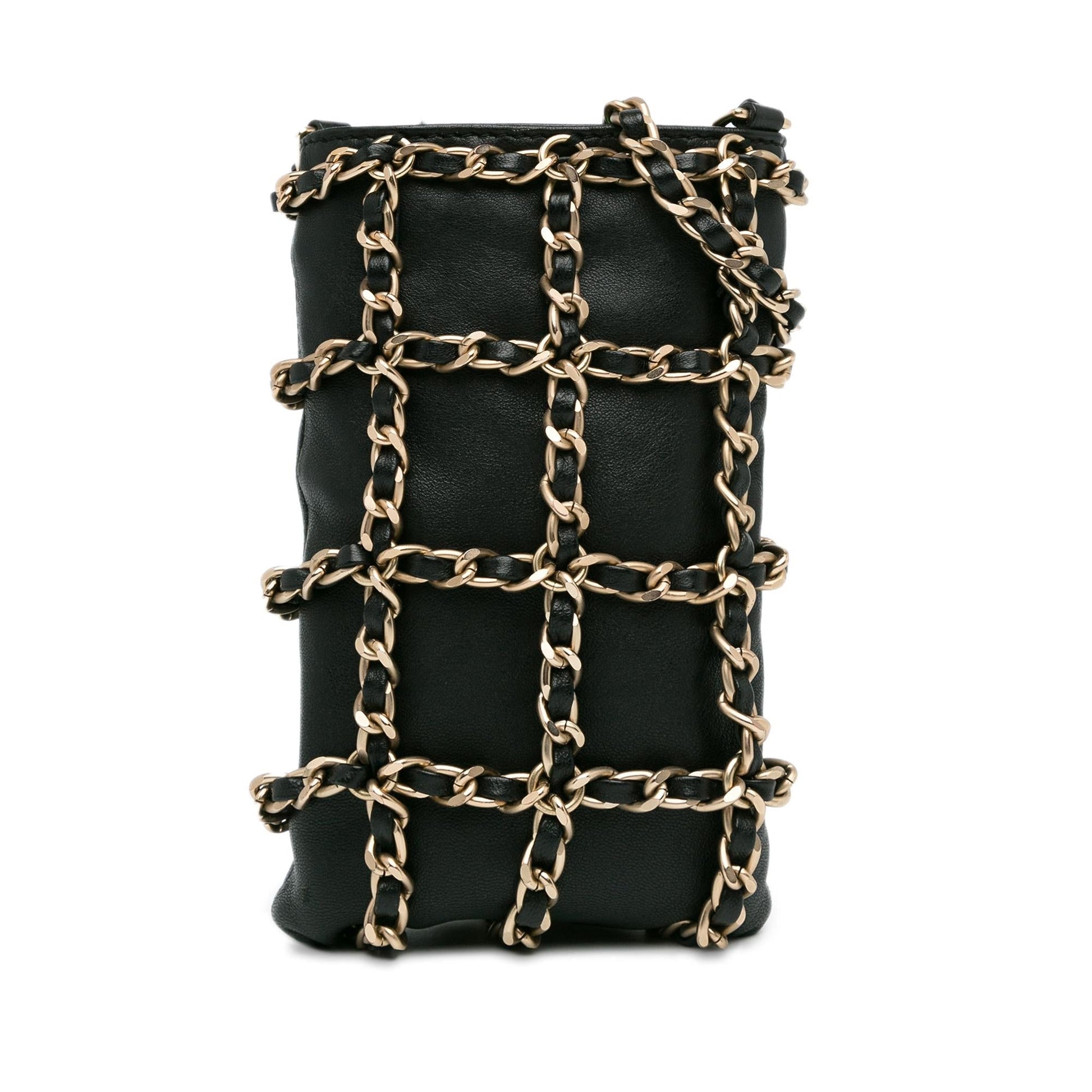 Chanel Lambskin Tech Me Out Clutch Bag Chain 3