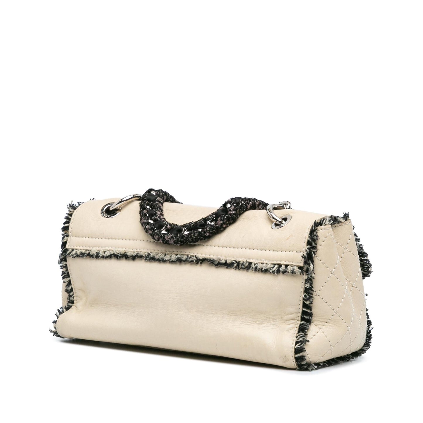 Chanel Lambskin Tweedy Flap Handbag Flap 1