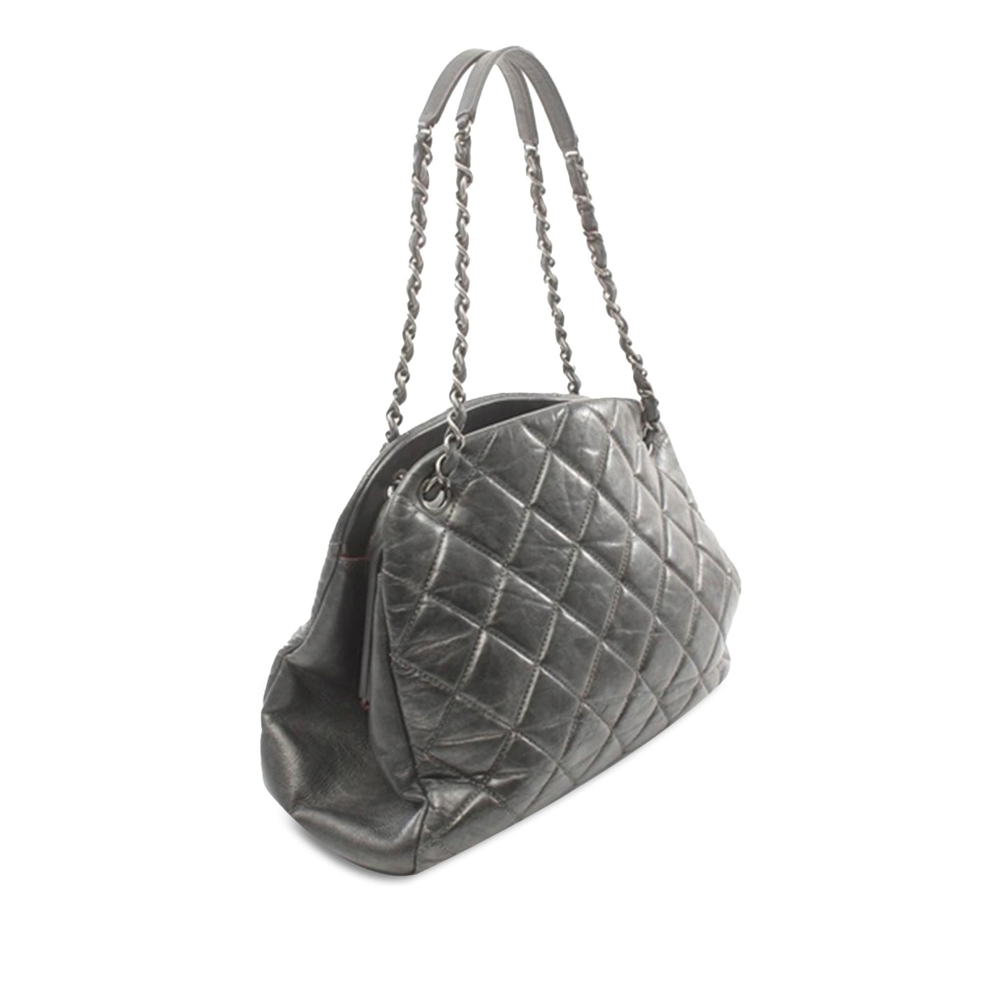 Chanel Aged Calfskin Just Mademoiselle Bowling Handbag