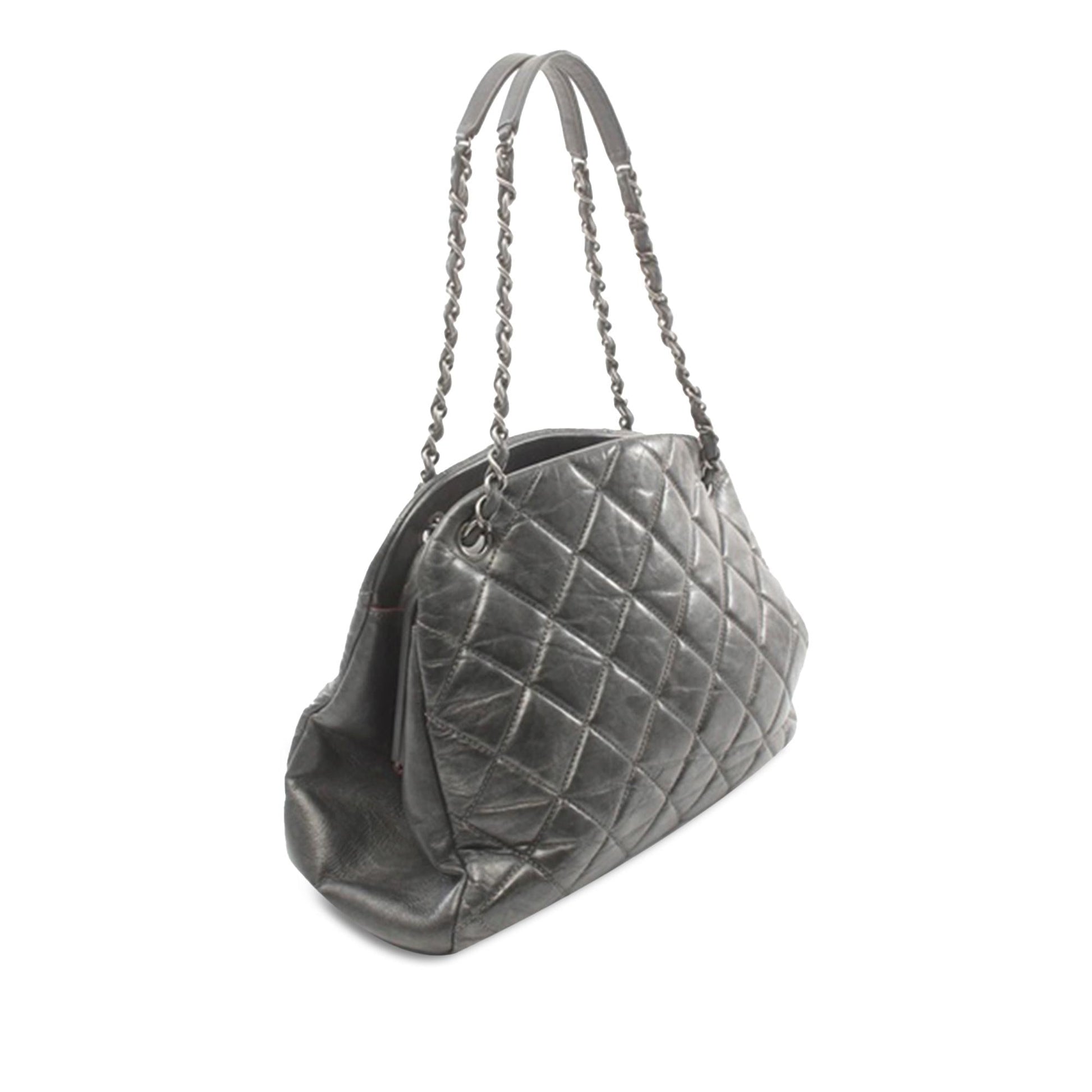 Chanel Aged Calfskin Just Mademoiselle Bowling Handbag