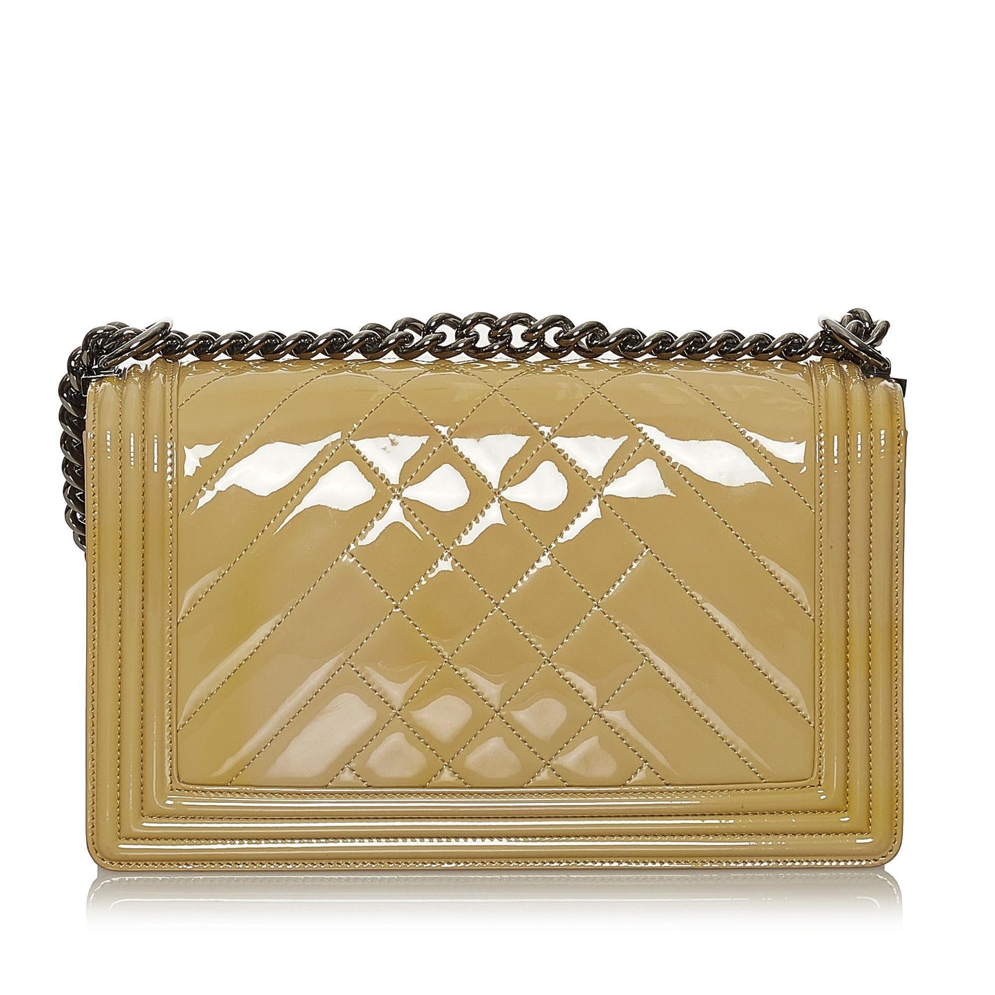 Chanel Boy Patent SHG Leather Shoulder Bag