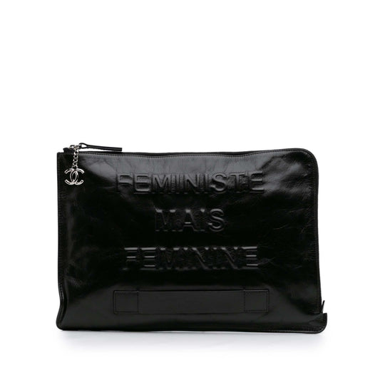 Chanel Calfskin Feministe Maize Feminine Mini Bag