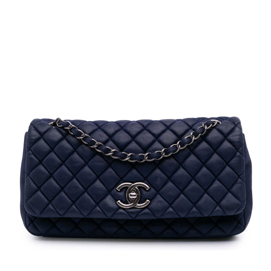 Chanel Calfskin New Bubble Flap Handbag Bubble Flap