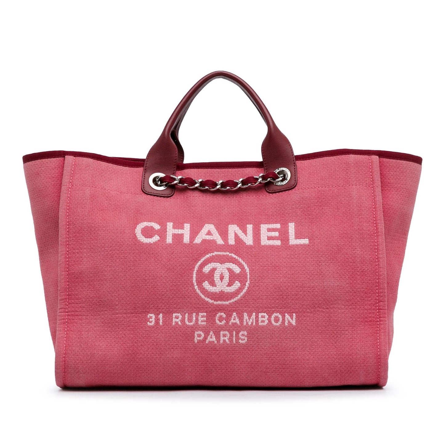 Chanel Deauville SHG-pTGQWm Canvas Tote Bag