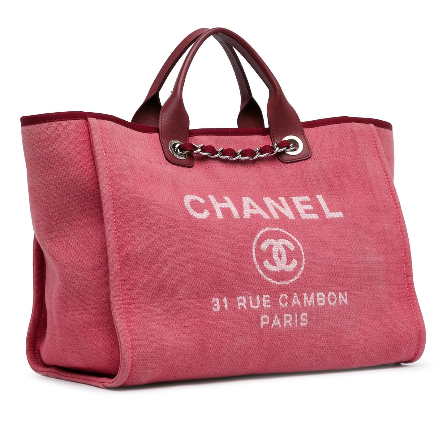 Chanel Deauville SHG-pTGQWm Canvas Tote Bag
