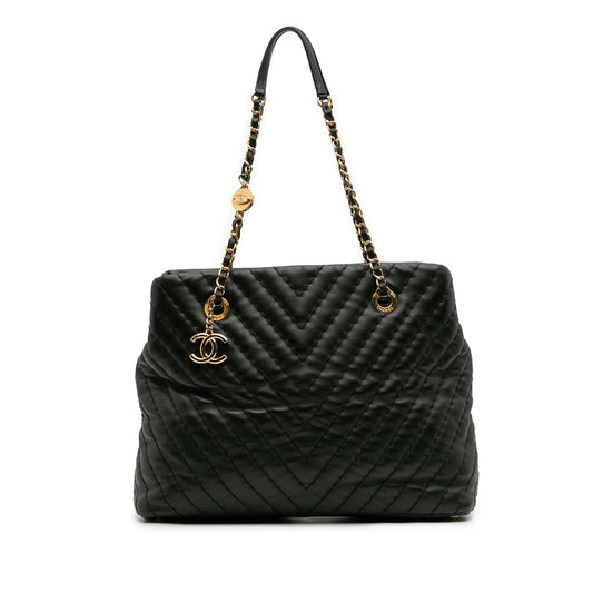 Chanel Chevron Calfskin Surpique Tote Bag