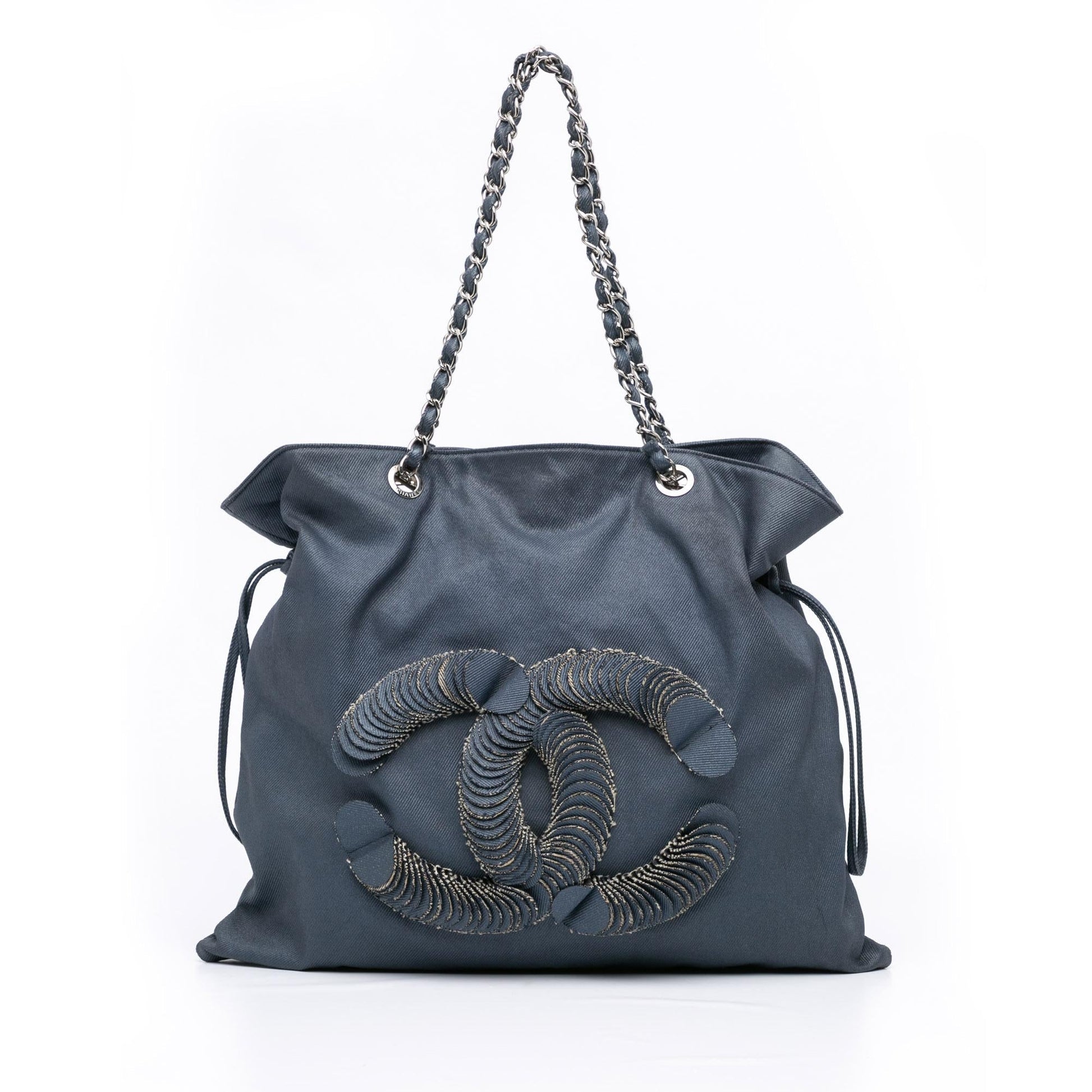 Chanel CC Disc Bon Bon Tote (SHG- S4iI) Denim Mini Jewelry