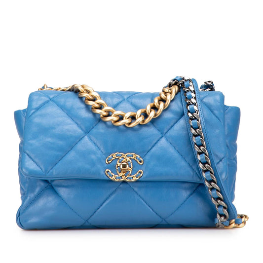 Chanel Lambskin 19 Flap Handbag 10