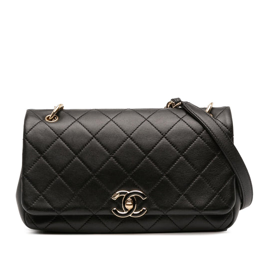 Chanel Lambskin Twist Enamel CC Flap Handbag Flap 3
