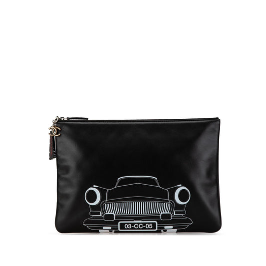 Chanel Printed Lambskin La Habana O SHG-Zimn5u Clutch Bag