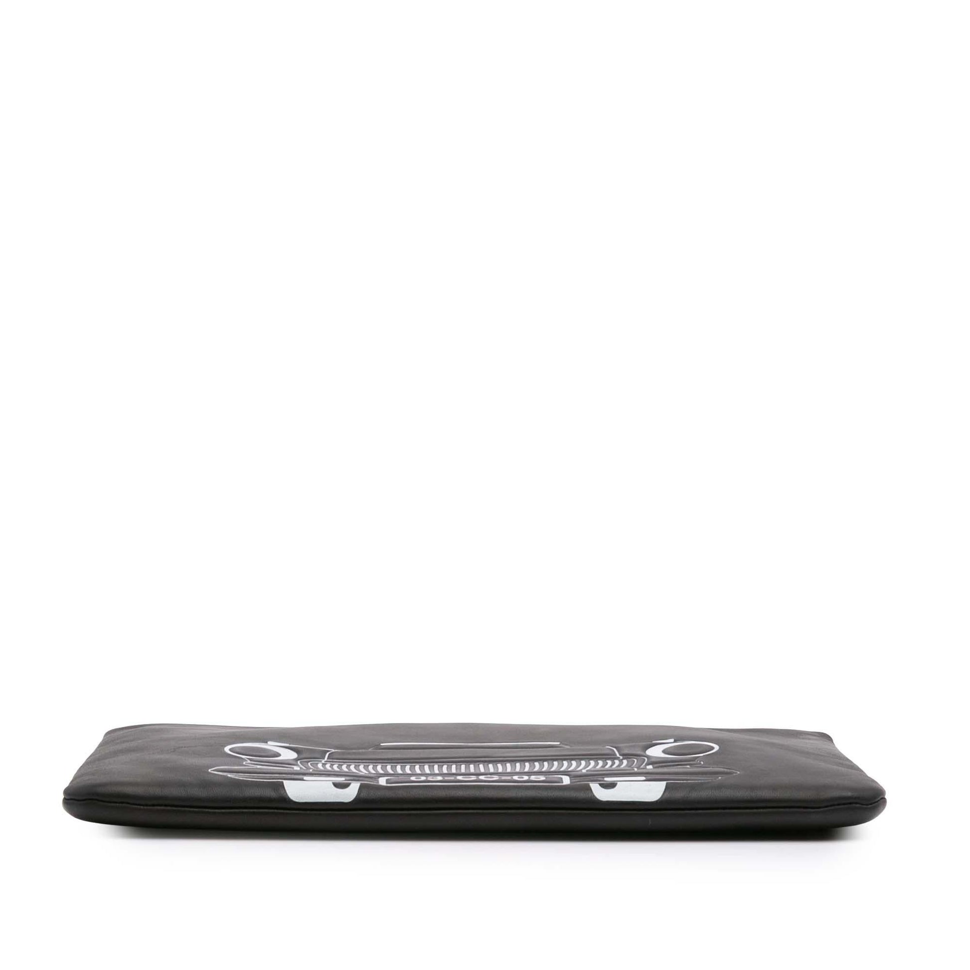 Chanel Printed Lambskin La Habana O Clutch Bag