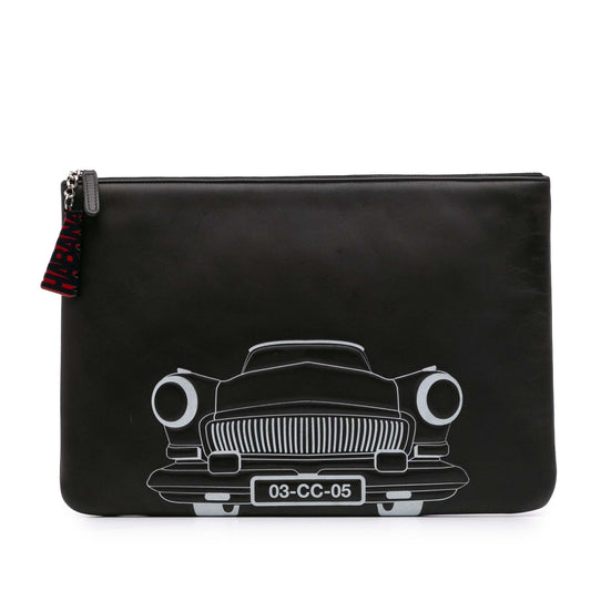 Chanel Printed Lambskin La Habana O Clutch Bag Clutch 1