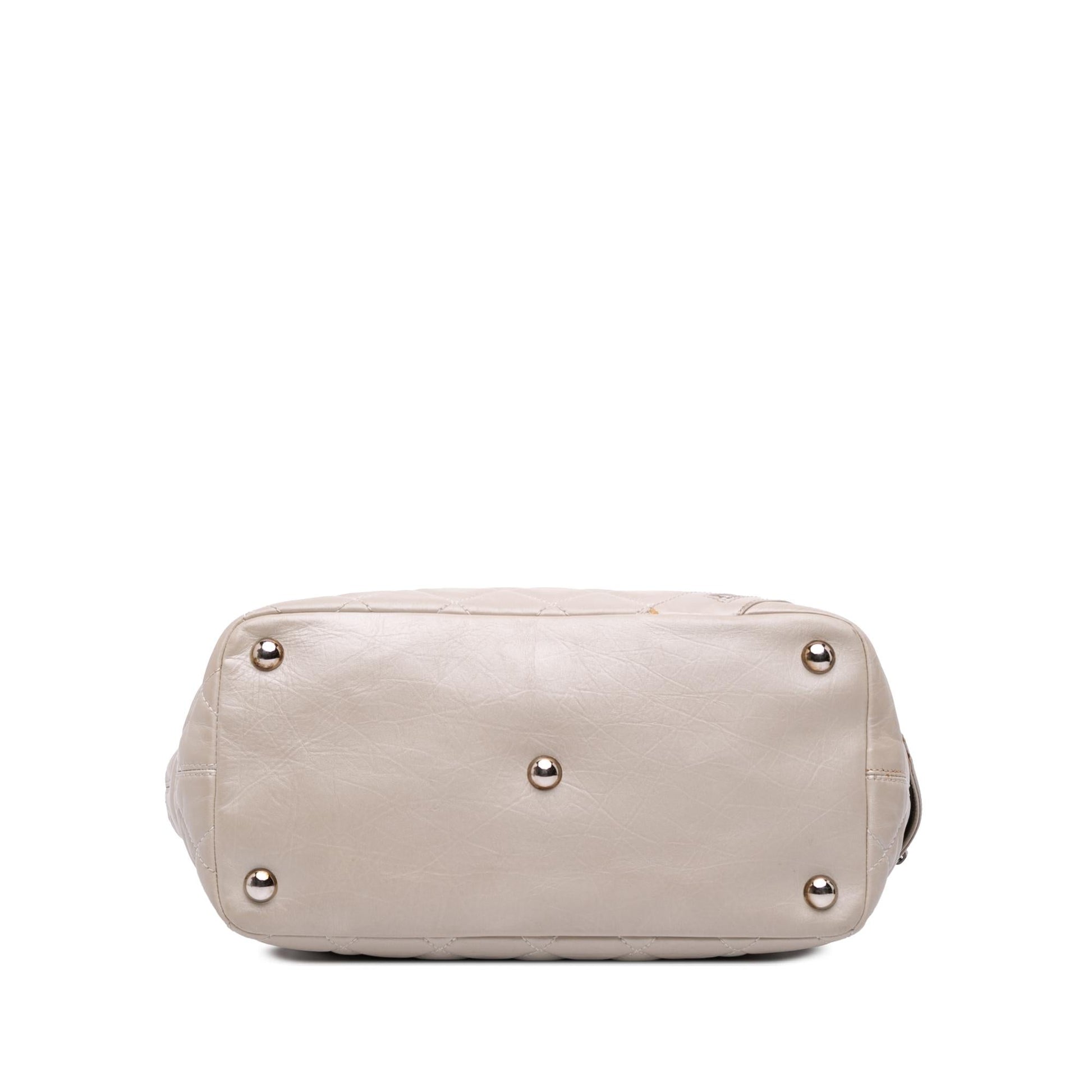 Chanel Quilted Aged Calfskin Cotton Club Tote Bag Tote 1
