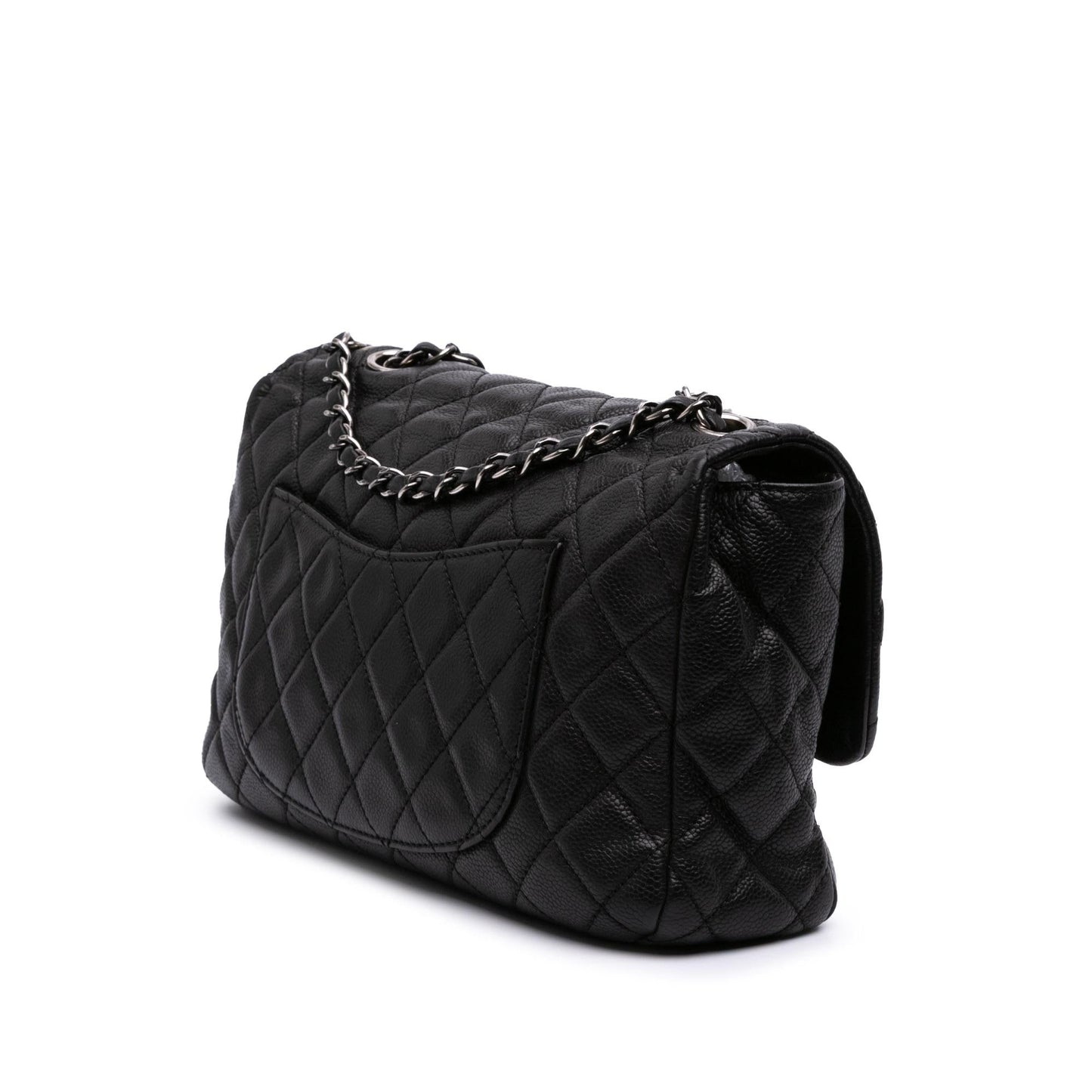 Chanel Quilted Caviar Now Forever Flap Handbag Flap 1