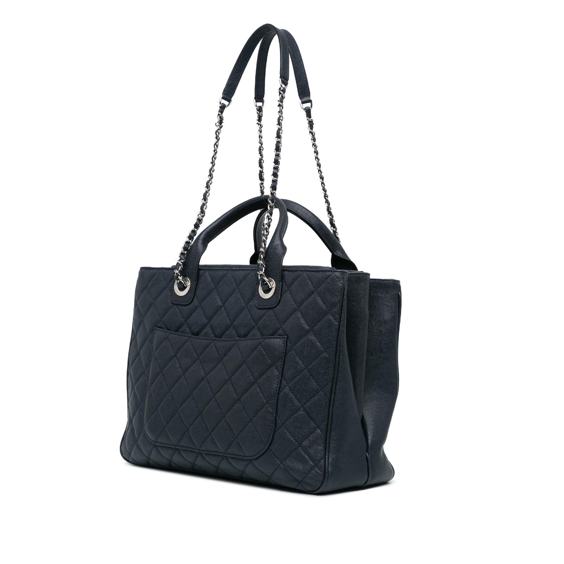 Chanel Quilted Caviar Urban Companion SHG-AColdS Tote Bag