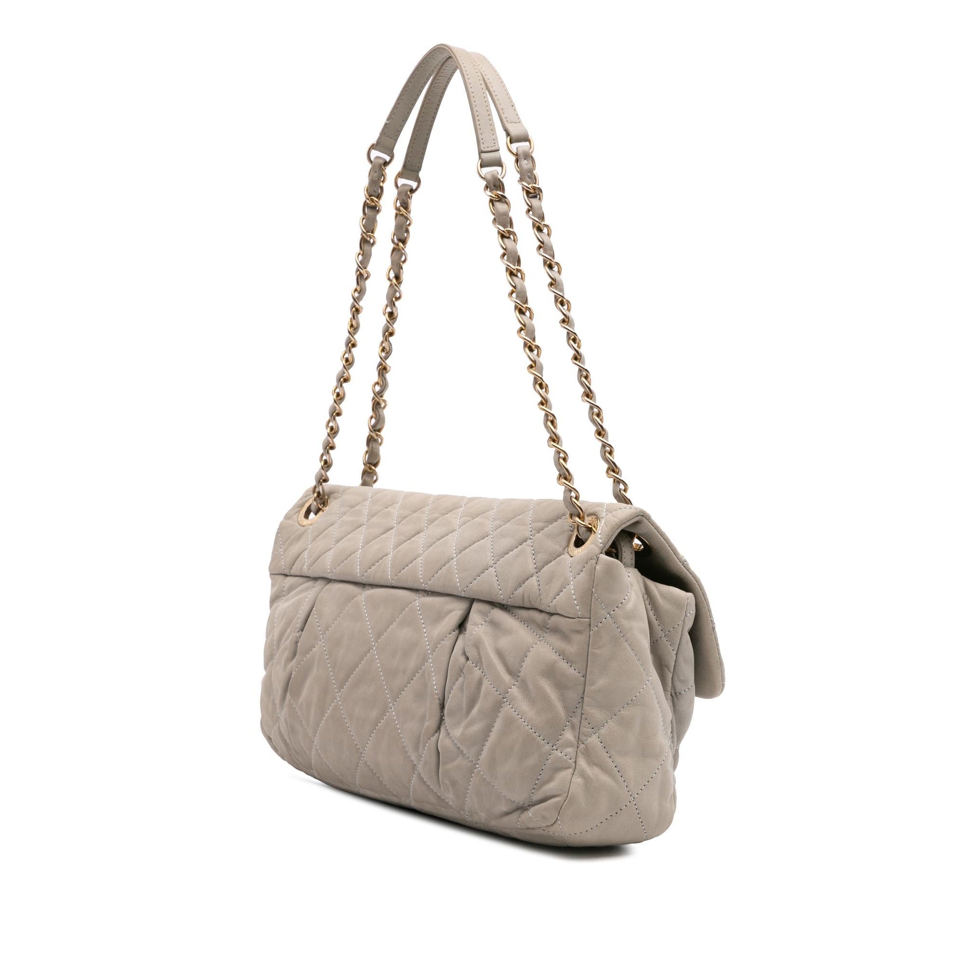 Chanel Quilted Iridescent Calfskin Coco Pleats Flap Handbag Flap 1