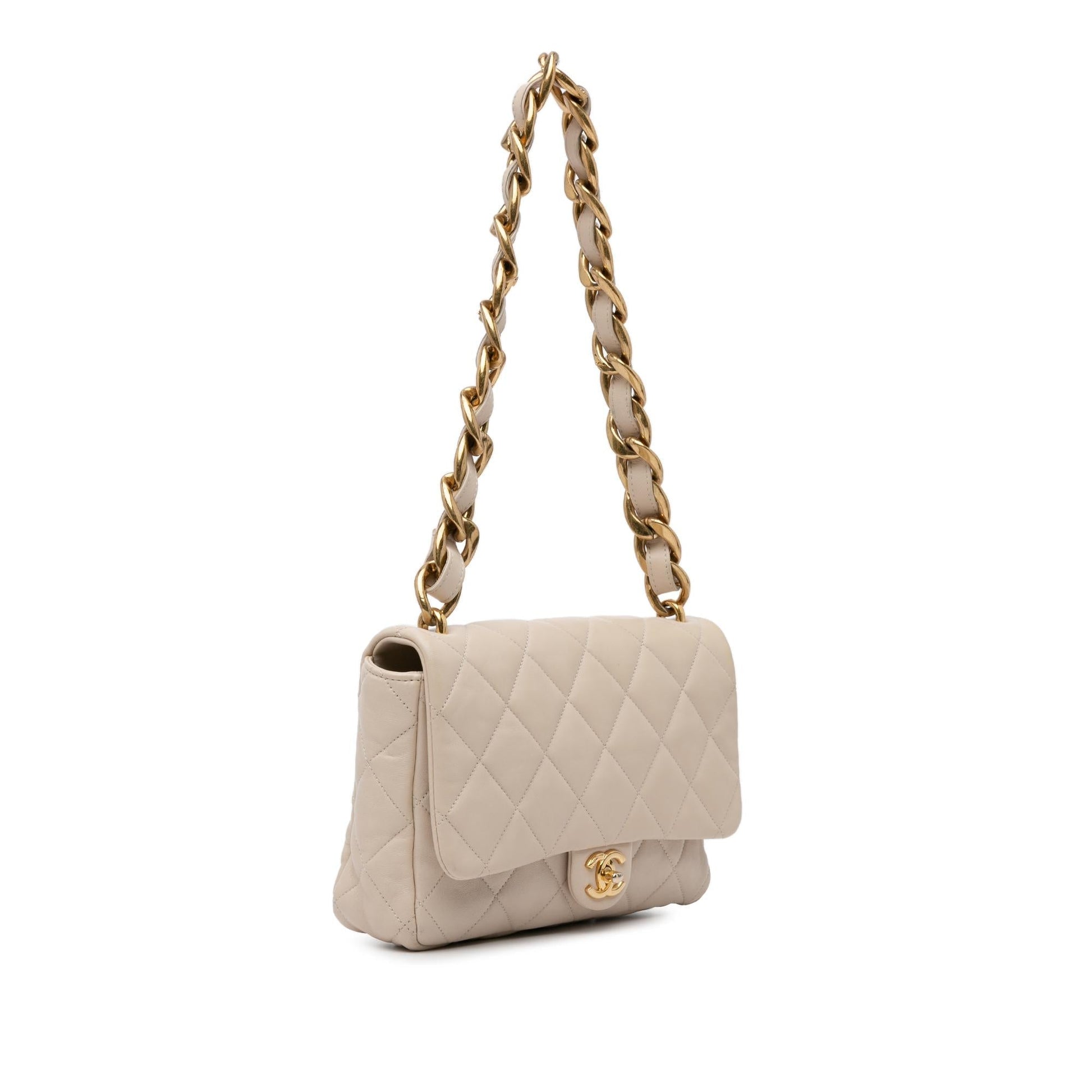 Chanel Quilted Lambskin Funky Town Flap Handbag