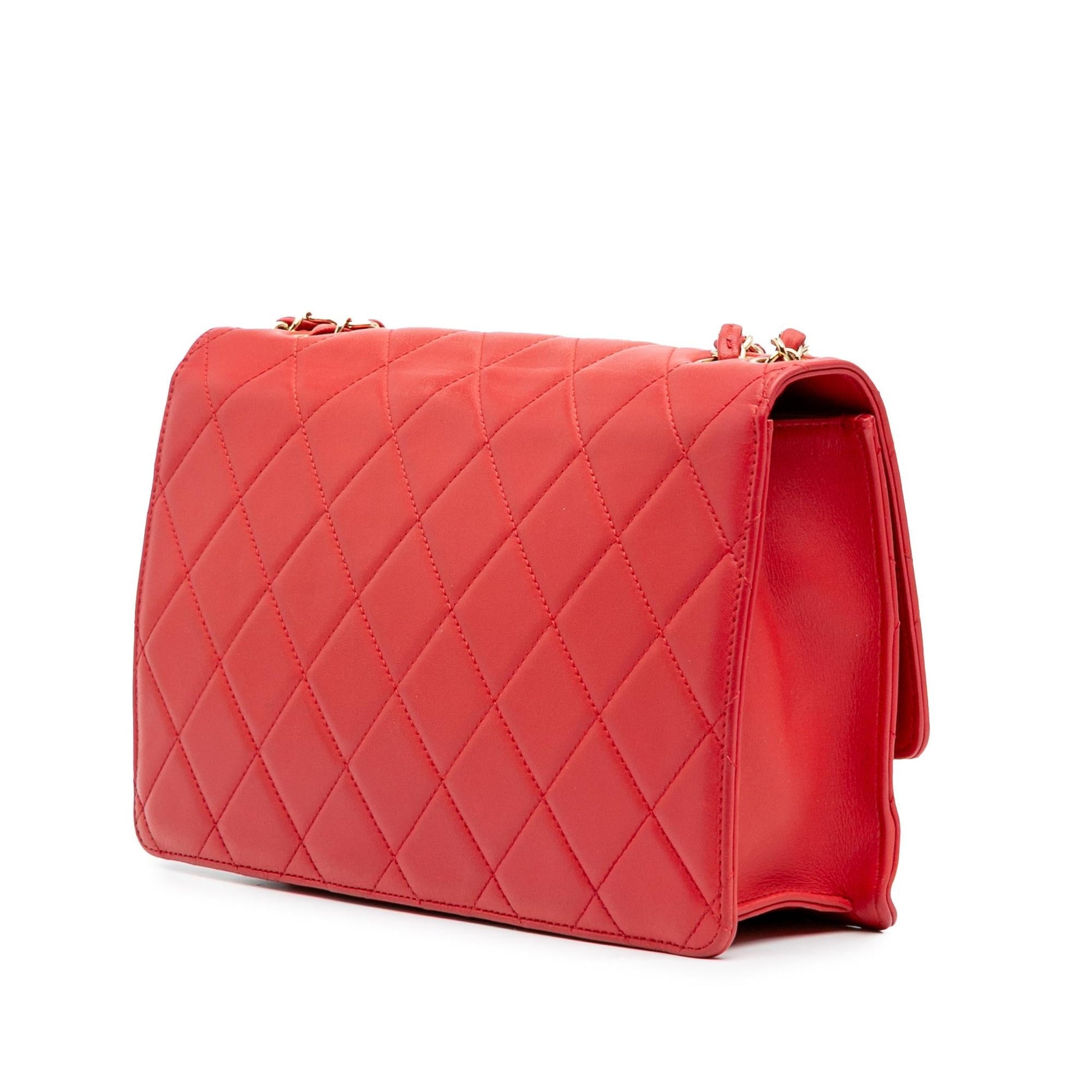 Chanel Quilted Lambskin Golden Class Flap Handbag Flap 1