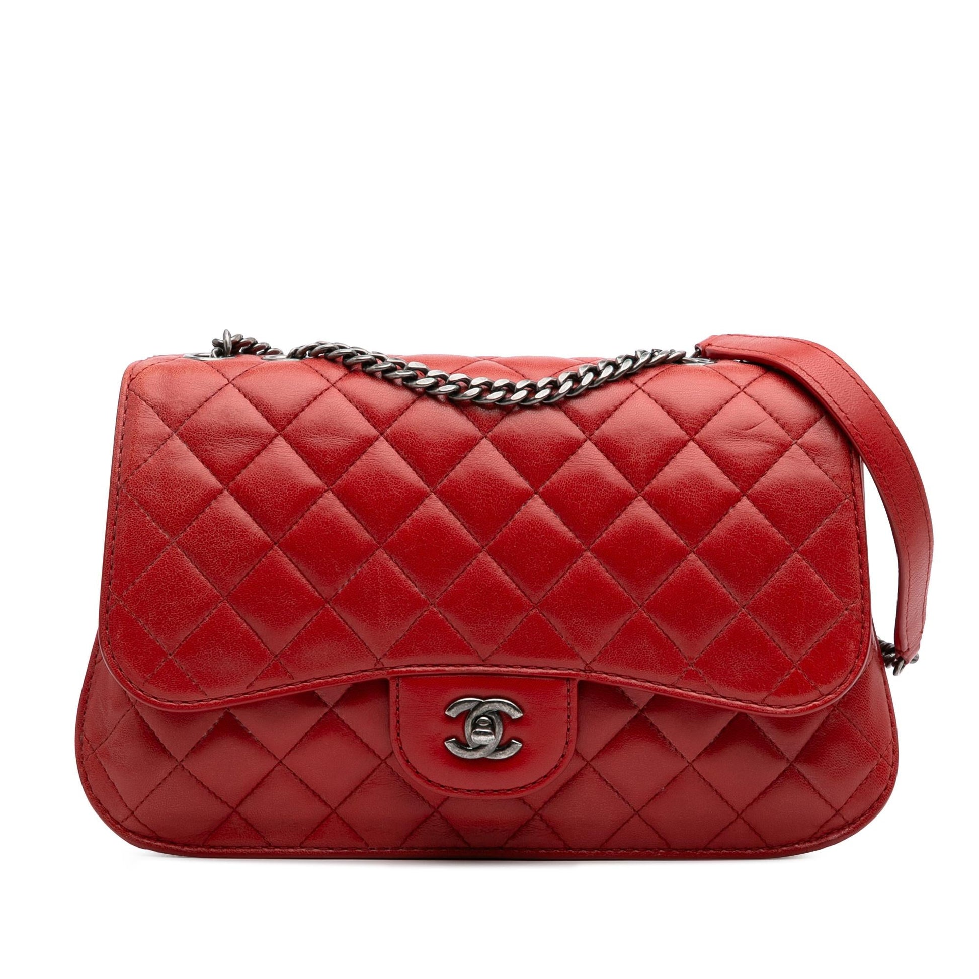 Chanel Quilted Lambskin Natural CC Flap Handbag Flap 1