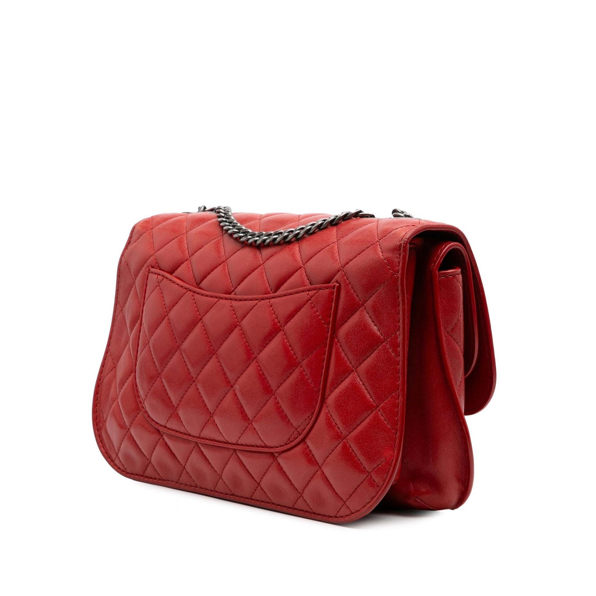 Chanel Quilted Lambskin Natural CC Flap Handbag Flap 1