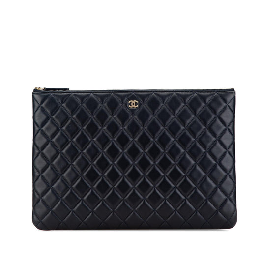 Chanel Quilted Lambskin O SHG-rJ6oqG Clutch Bag