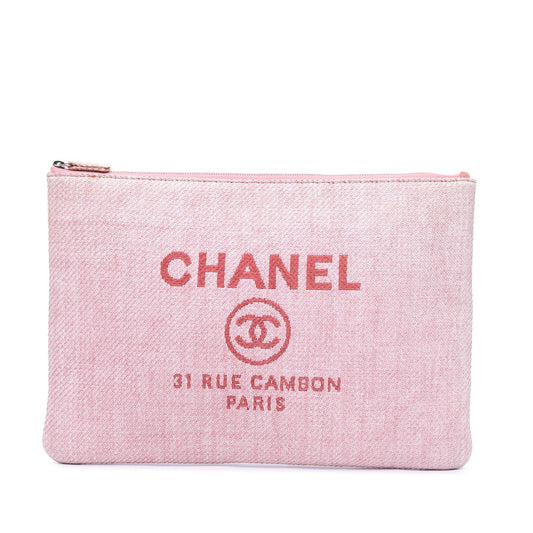 Chanel Raffia Deauville O Clutch Bag Clutch 1