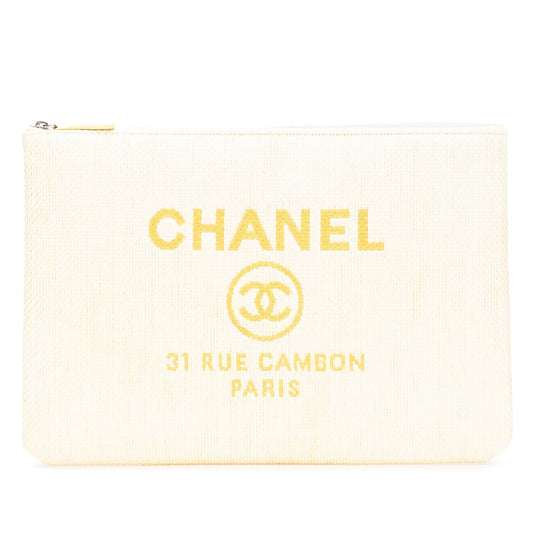 Chanel Raffia Deauville O Clutch Bag Clutch 2