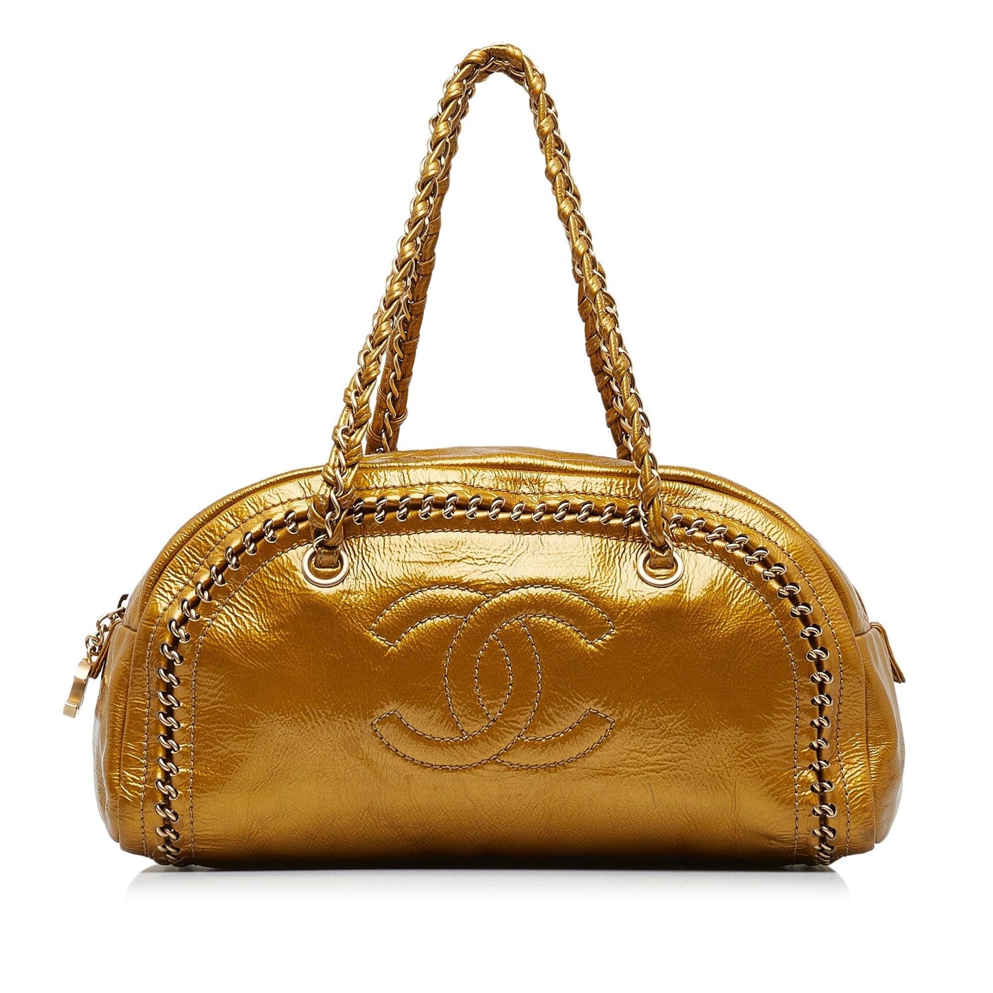 Chanel Luxe Ligne Bowler SHG-PphpRs Handbag