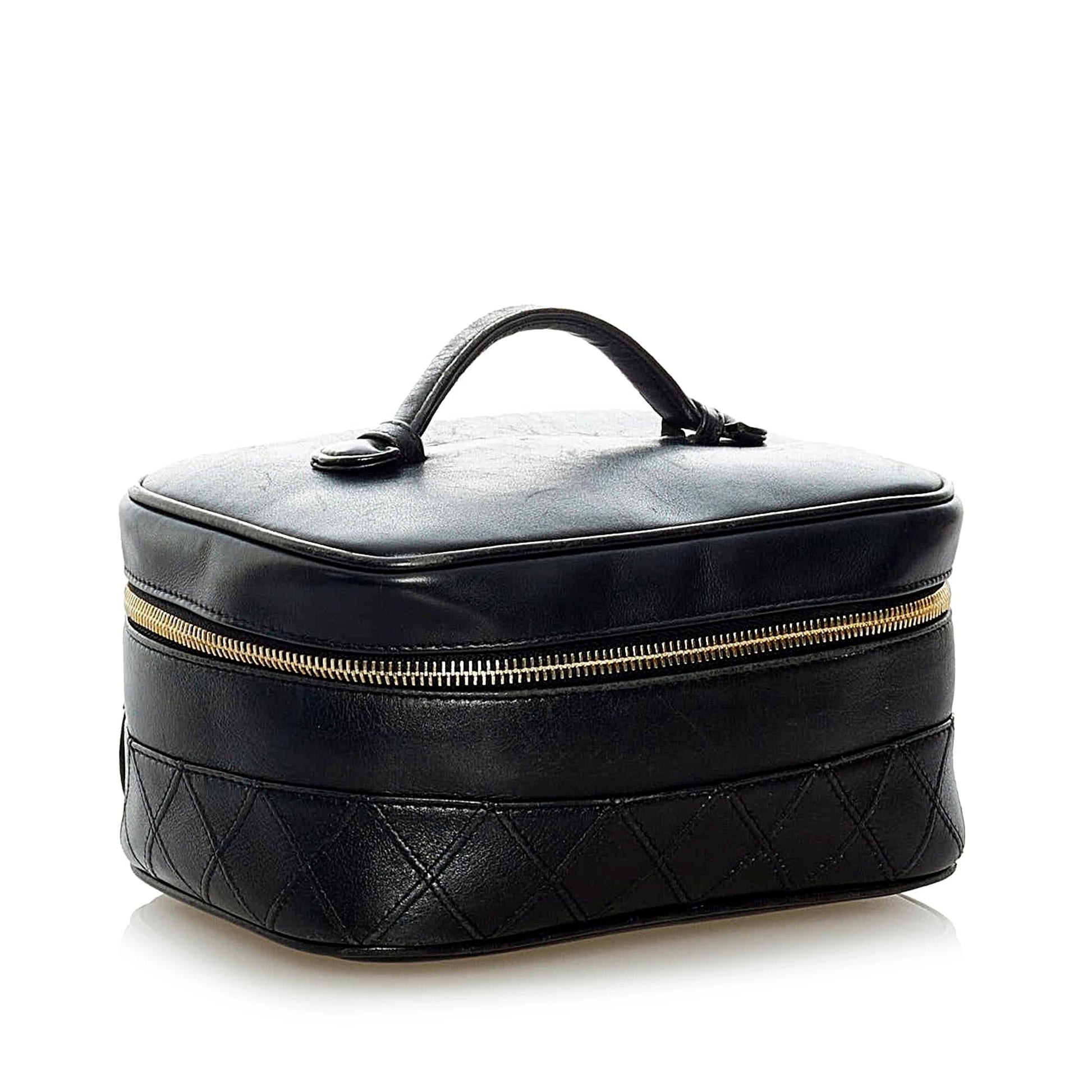 Chanel Matelasse Lambskin Vanity SHG Leather Handbag