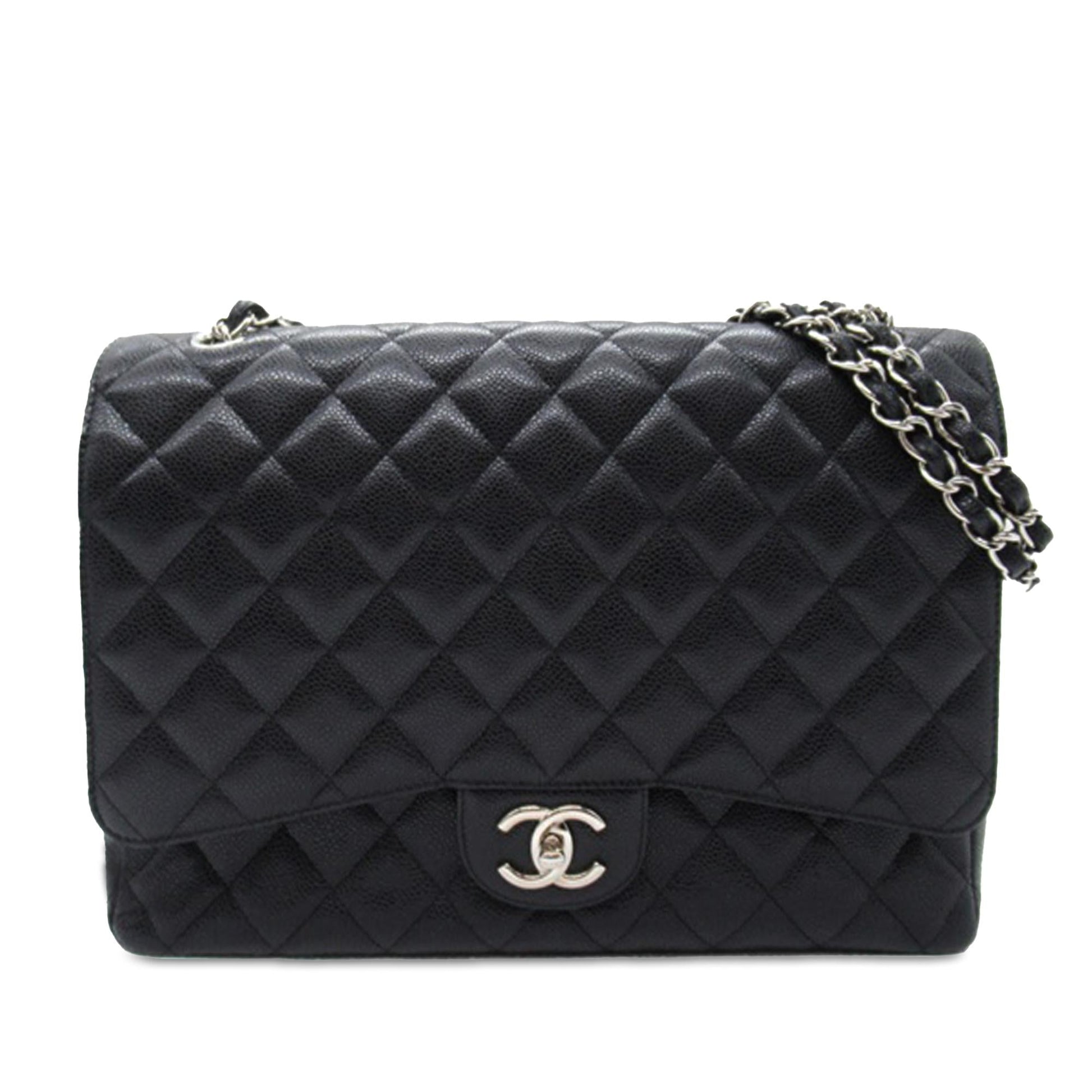 Chanel Maxi Classic Caviar Double Flap SHG-vrfubg Handbag
