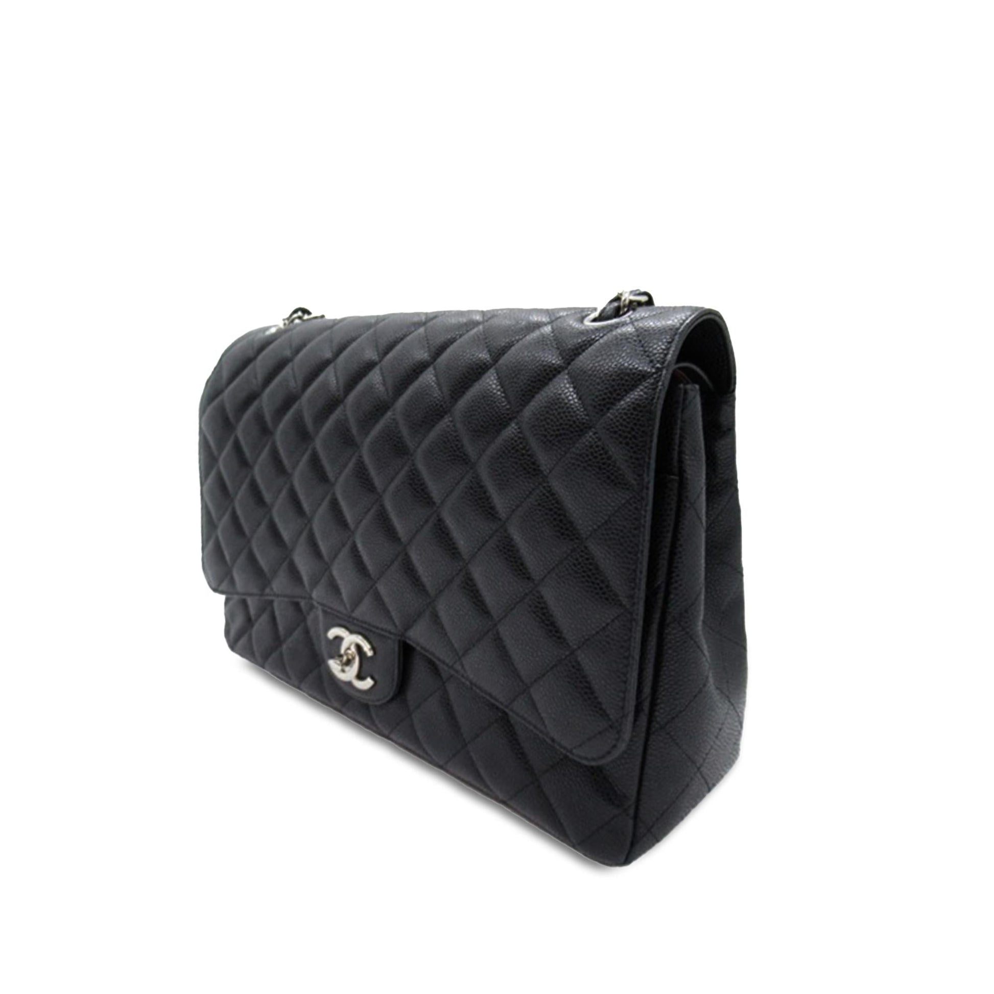 Chanel Maxi Classic Caviar Double Flap SHG-vrfubg Handbag